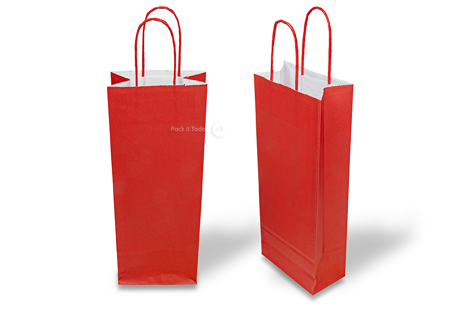 Papier Weintaschen - Rot