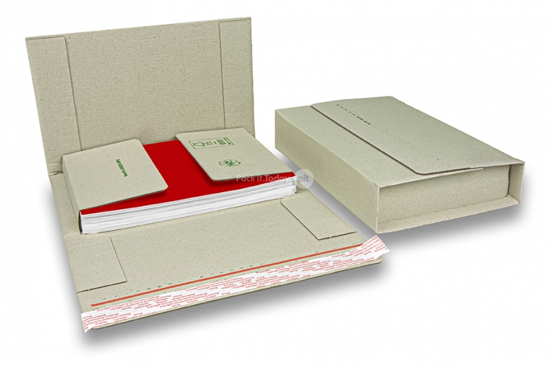 Buchverpackung Variofix aus Graspapier