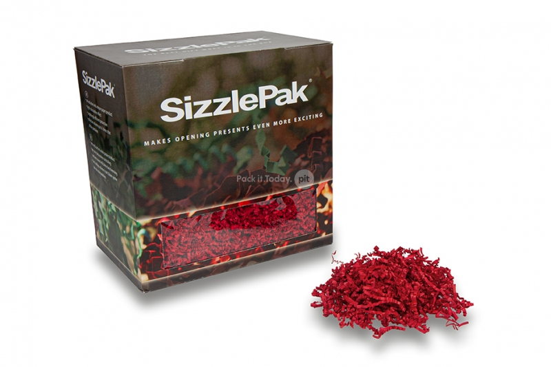 Füllmaterial SizzlePak - Dunkelrot (1.25 kg), 80 Gramm papier