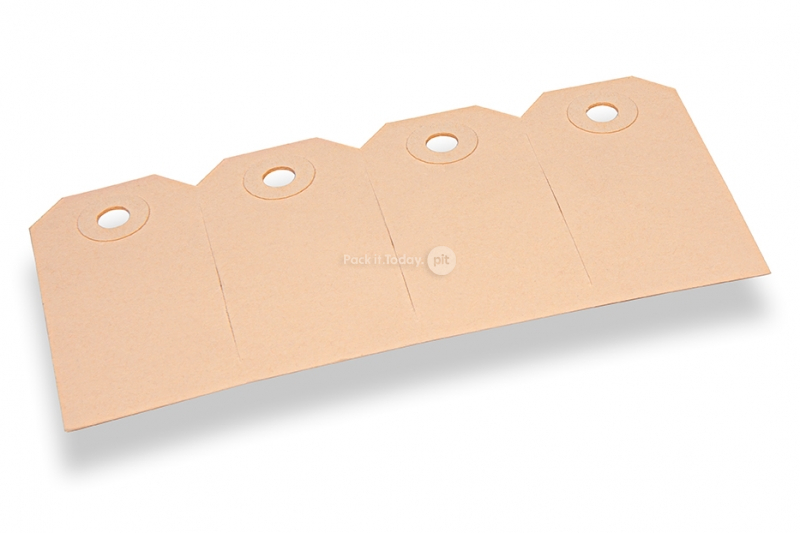 Etiketten aus Karton - Braun 35 x 70 mm