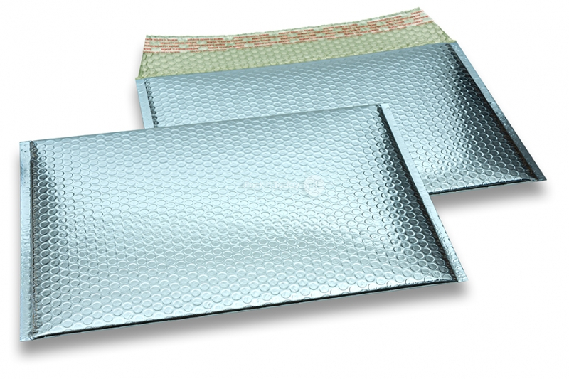 Luftpolstertaschen metallic umweltfreundlich - Eisblau 235 x 325 mm