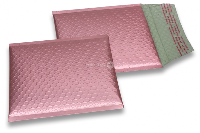Luftpolstertaschen matt metallic umweltfreundlich - Rosegold 165 x 165 mm