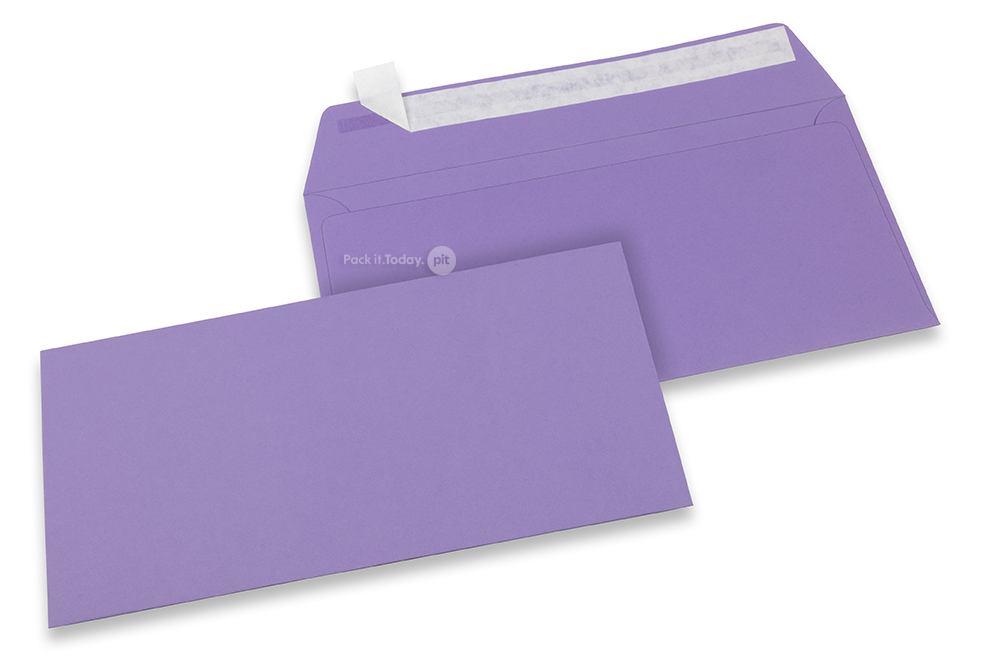 Farbige Kuverts Papier - Violett, 110 x 220 mm