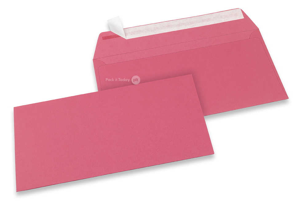 Farbige Kuverts Papier - Rosa, 110 x 220 mm