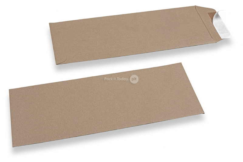 Notaris Kuverts, braun - 125 x 324 mm