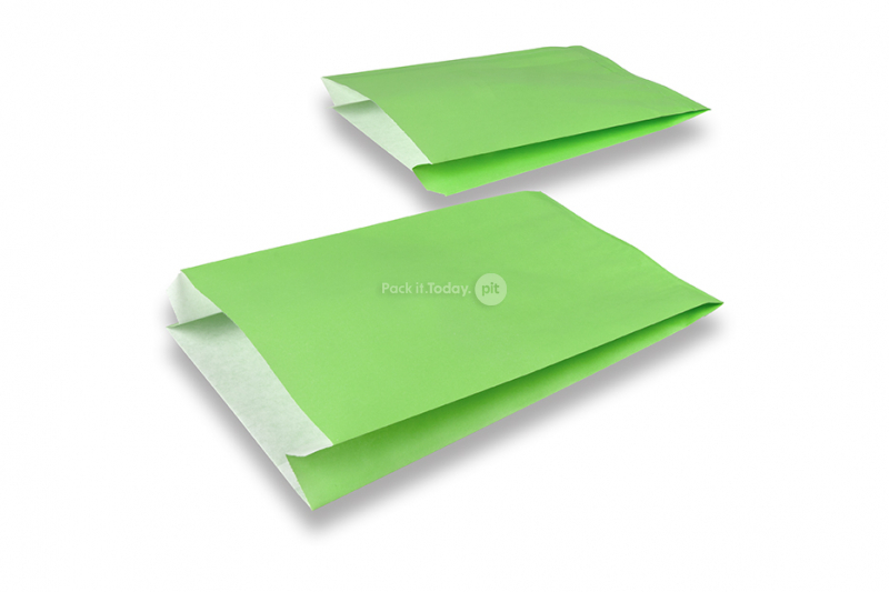 Geschenktüten aus farbigem Papier - Grün, 150 x 210 x 40 mm
