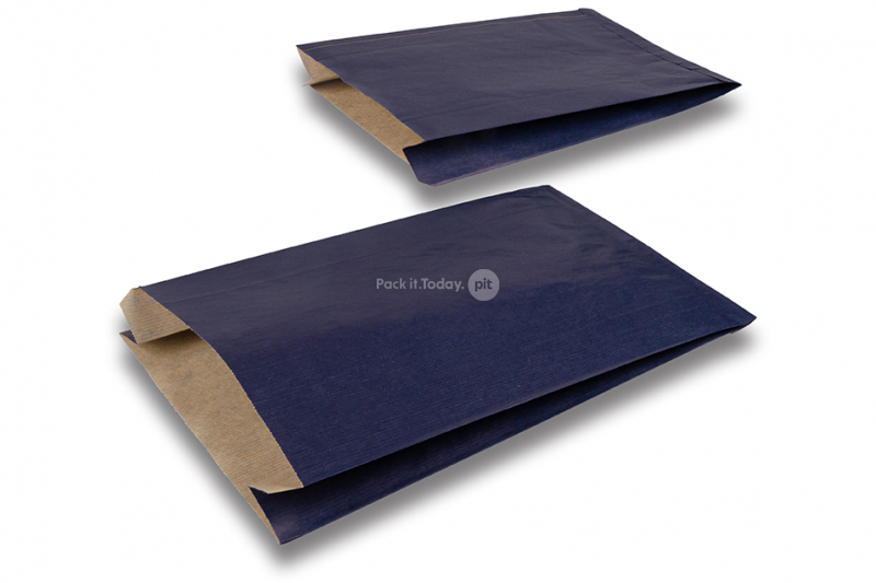 Geschenktüten aus farbigem Papier - Dunkelblau, 200 x 320 x 70 mm