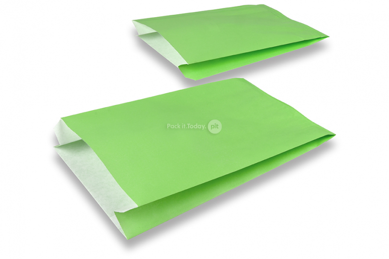 Geschenktüten aus farbigem Papier - Grün, 200 x 320 x 70 mm