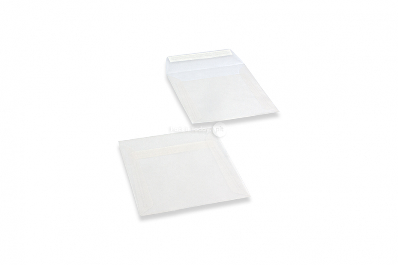 Weisse Transparente Kuverts - 160 x 160 mm