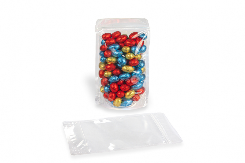 Standbodenbeutel transparent - 160 x 270 x 80 mm, 750 ml