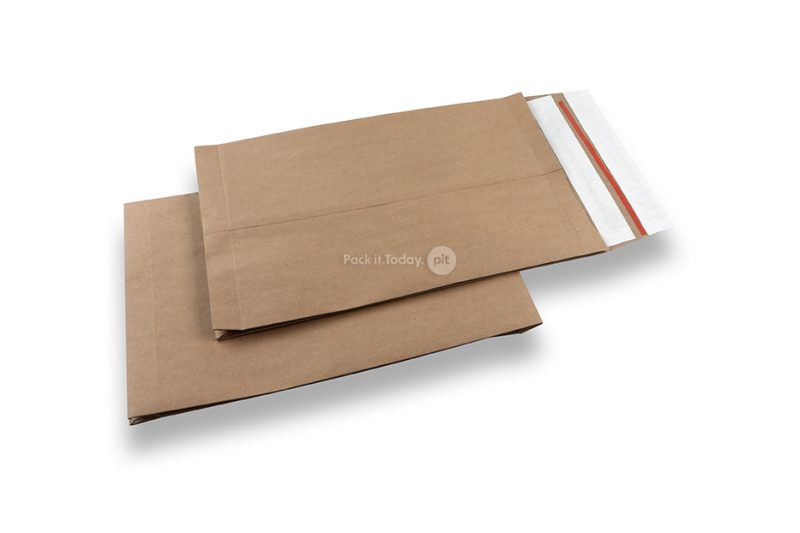 Wiederverschließbare Versandtaschen Papier - 250 x 350 x 50 mm