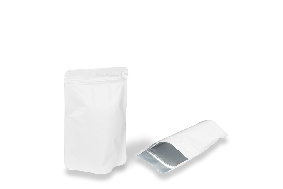 Standbodenbeutel Weiss-Kraft - 110 x 185 x 70 mm, 250 ml