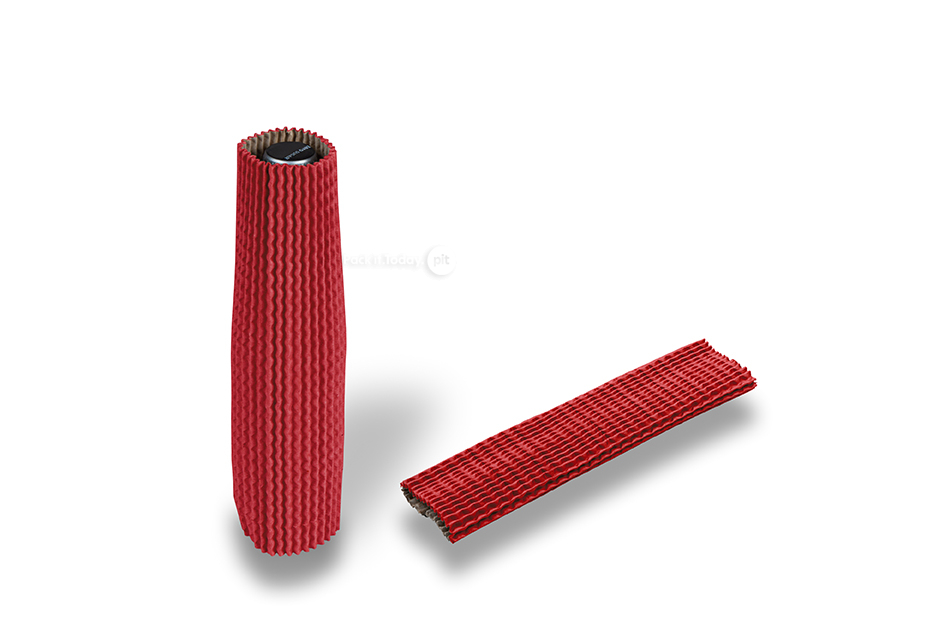 Wellpapphülsen Dunkelrot - 23 cm hoch: für einen Durchmesser von 3,5 cm bis 5,5 cm