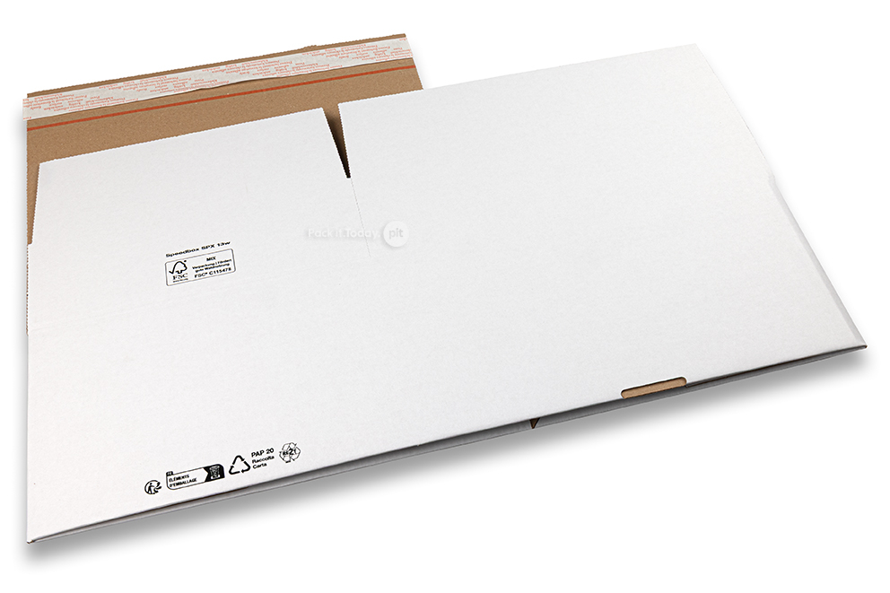 Blitzbodenkarton - weiss, 370 x 280 x 173 mm - SPX13