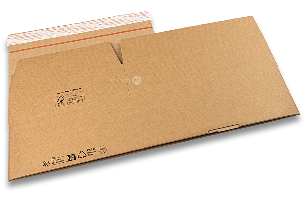 Blitzbodenkarton - braun, 310 x 230 x 110 mm - SPX 9