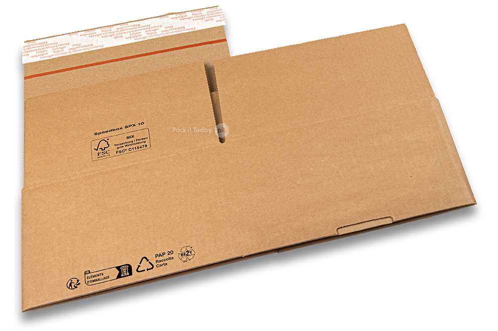 Blitzbodenkarton - braun, 220 x 190 x 120 mm - SPX10