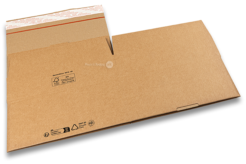 Blitzbodenkarton - braun, 270 x 270 x 120 mm - SPX18