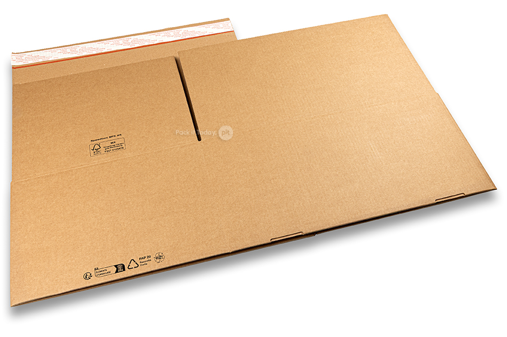 Blitzbodenkarton - braun, 430 x 300 x 200 mm - SPX25