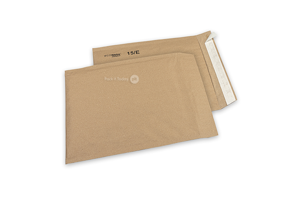 Luftpolstertaschen aus Papier – Ecomax - 220 x 265 mm, 15/E, Braun