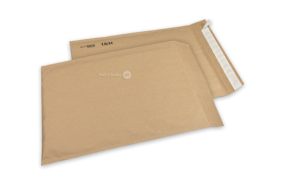 Luftpolstertaschen aus Papier – Ecomax - 270 x 360 mm, 18/H, Braun